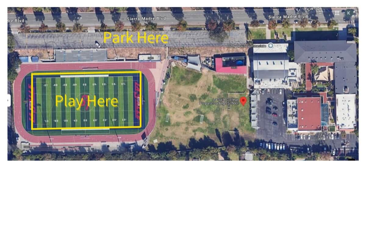 La Salle field map